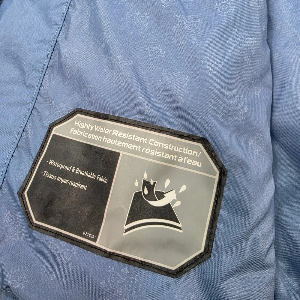 Columbia Womens Interchange Jacket XL Blue Waterproof Breathable Coat Shell Only